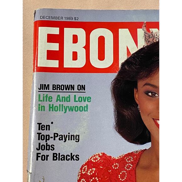 EBONY Magazine December 1989 Featuring Miss America Debbye Turner - Picture 4 of 16